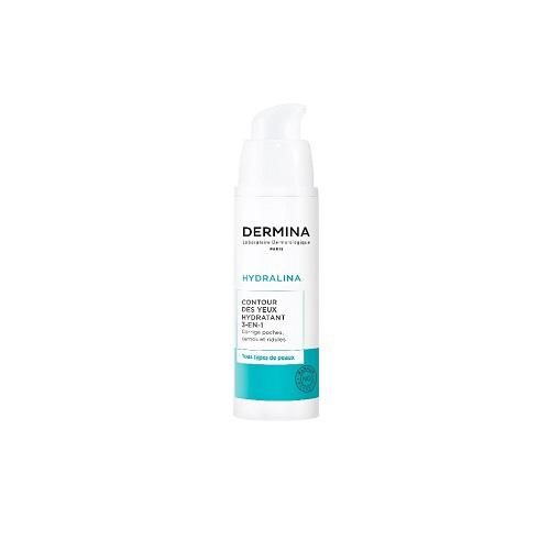 Dermina 3in1 Moisturizing Eye Cream for Hydrating the Skin Around the Eyes and Reducing Signs of Fatigue 20ml