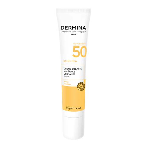 Dermina Sunlina Unifying Mineral Sun Cream for Unified Skin Tone SPF50 40ml