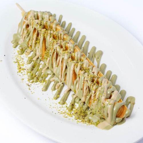 Pistachio with Nuts Waffle Stick