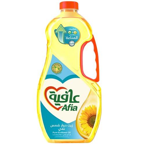 عافية زيت دوار الشمس صافي 1.5لتر