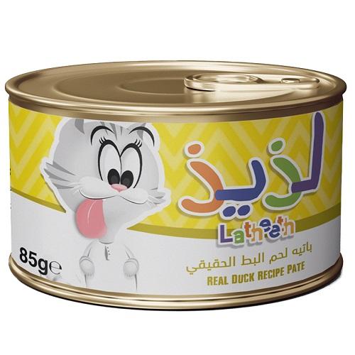 لذيذ طعام للقطط باتيه لحم البط الحقيقي 85جم