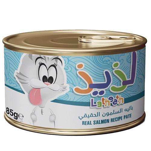 لذيذ طعام للقطط باتيه السلمون الحقيقي 85جم