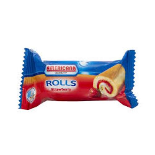 Americana Strawberry Rolls 25g