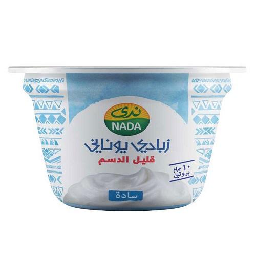 ندى زبادي يوناني سادة قليل الدسم 160جم