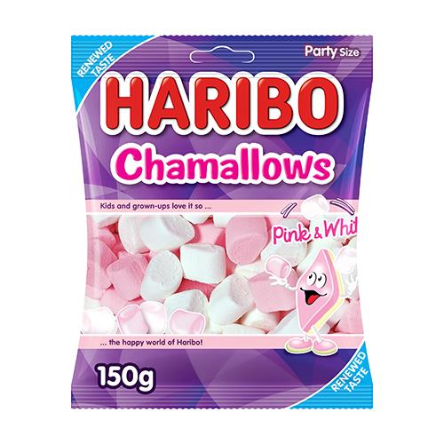 هاريبو تشامالوز ابيض وبنيك 150جم