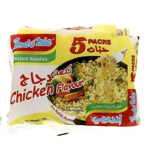 اندومي شعيرية سريعة التحضير بنكهة الدجاج 70جم 5حبة