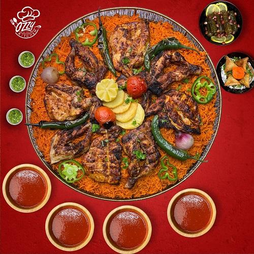 Red Rice with Grilled Chicken Enough for 4Persons