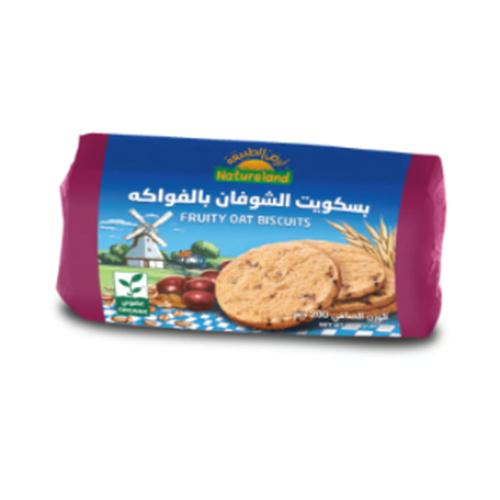 ارض الطبيعة بسكويت الشوفان بالفواكه 200جم