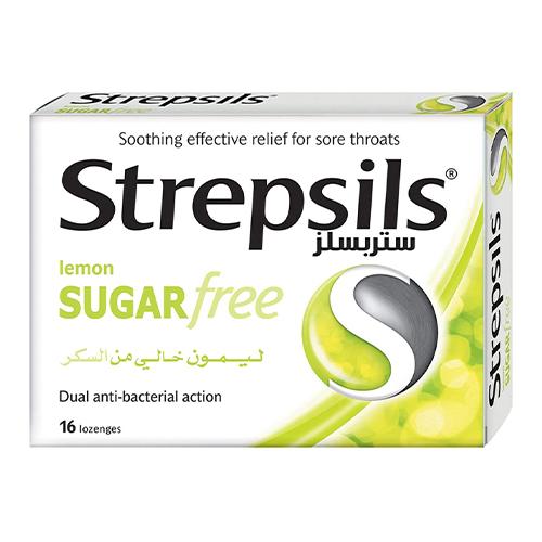 ستريبسيلز ليمون خالي من السكر 16قرص