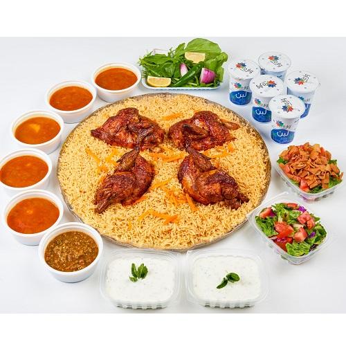 صينية بخاري مشوي مع عيش