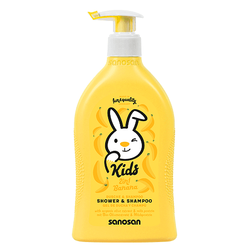 Sanosan 2in1 Shower and Shampoo for Kids with Banana 400ml