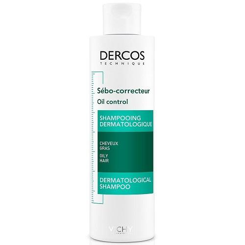 Vichy Dercos Oil Control Dermatological Shampoo for Oily Hair 200ml