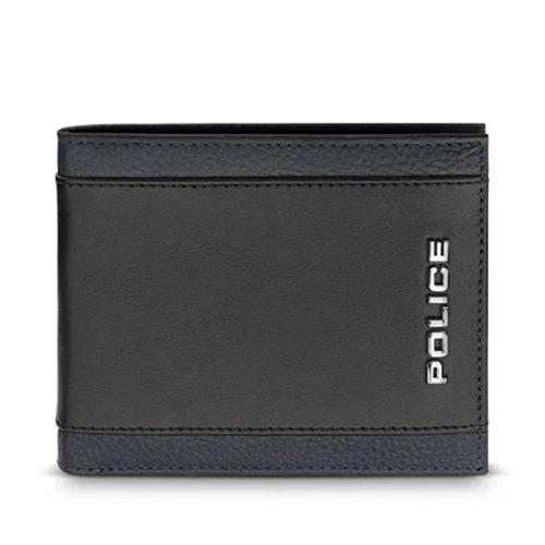 Police Leather Wallet Leather Design for Men 11x9cm