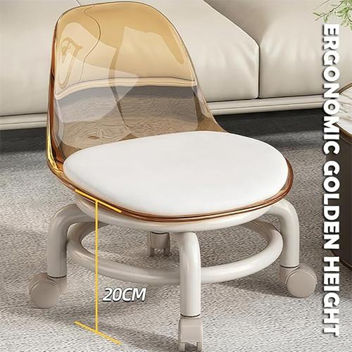 Chair with Wheel Brown Model No.K1394