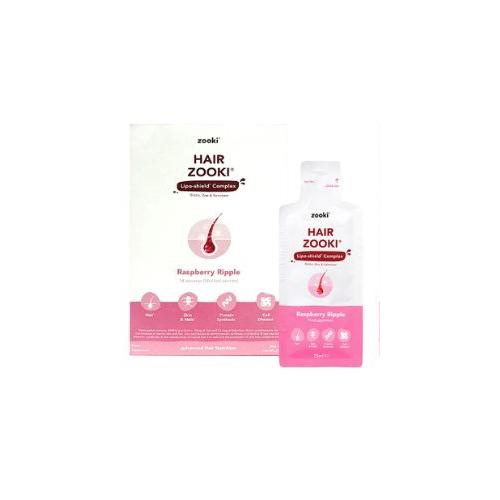 Zooki Hair Zooki Lipo Shield Complex Raspberry Ripple Food Supplement 15ml 14Sachets