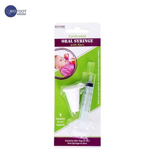 Ezycare Plus Oral Syringe with Korc 2 Teaspoon 10ml
