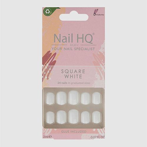Nail HQ Square White Nails 24Pcs