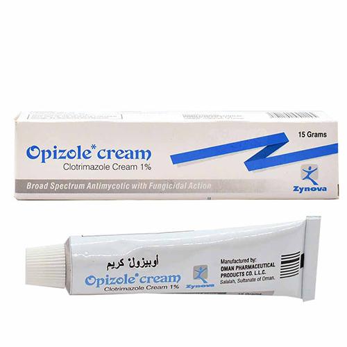 Opizole Clotrimazole 1% Topical Cream for Broad Spectrum Antimycotic and Anti Inflammation 15g