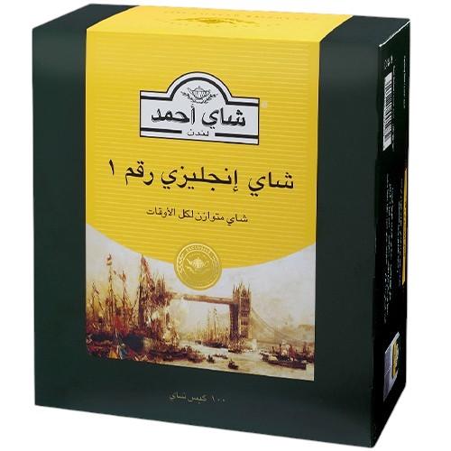 احمد تي شاي انجليزي رقم.1 2جم 100كيس