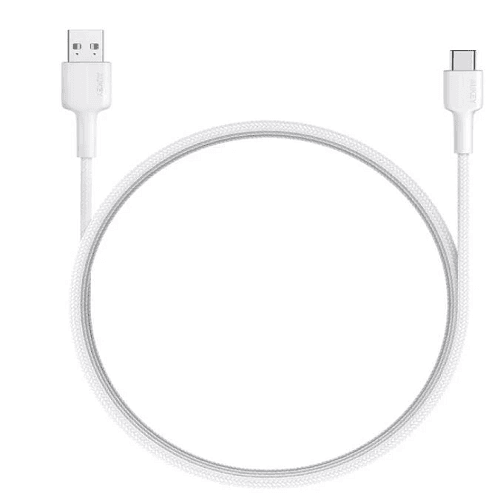 اوكي امبلس كابل مضفر 0.9م USB الى Type C ابيض موديل رقم.CB-CD30-WH