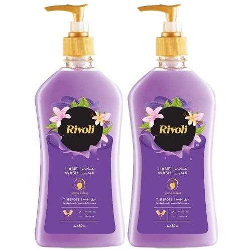 Rivoli Hand Wash With Tuberose & Vanilla Scent 450ml 2Pcs