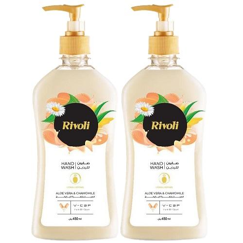 Rivoli Hand Wash With Cactus & Chamomile Flower Scent 450ml 2Pcs
