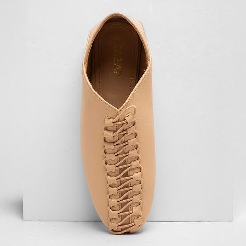 Flat Fixed Elastic Band Half Dark Beige