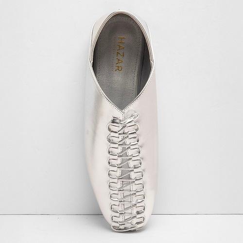 Flat Fixed Elastic Band Half Silver