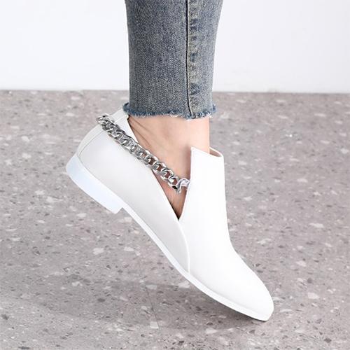 Rear Iron Track Shoe White