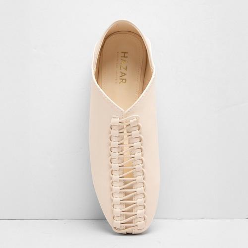 Flat Fixed Elastic Band Half Light Beige