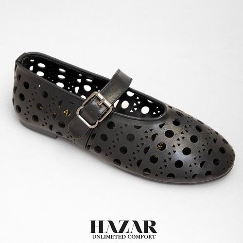 Leather Circles Flat Black 