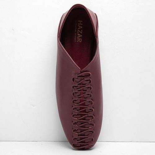 Flat Fixed Elastic Band Half Burgundian