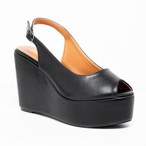 Heel Sandal 12cm Black