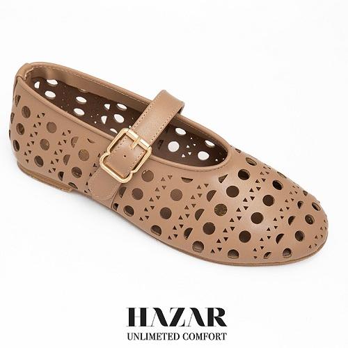 Leather Circles Flat Earthy