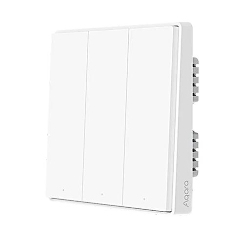 Aqara Smart Wall Switch D1 3 No Neutral Triple Rocker Model No.QBKG25LM 