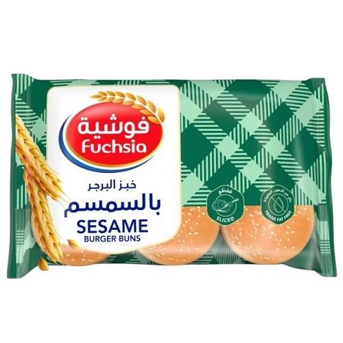 Fuchsia Sesame Burger Buns 6Pcs 390g