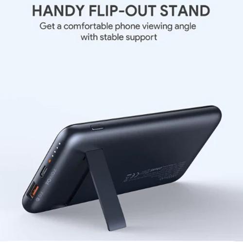 Aukey PowerBank 10000mAh Daul Port Type C PD and USB QC 3.0 18W with Foldable Stand & Wireless Charging Model No.PB-WL02
