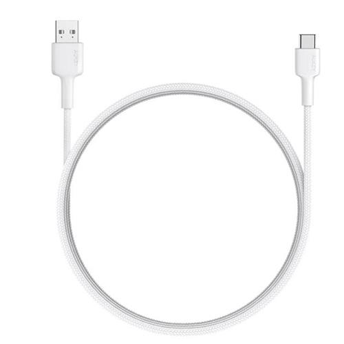 اوكي كابل امبالس USB A الى C مضفر 0.9م ابيض موديل رقم.CBCD30WH