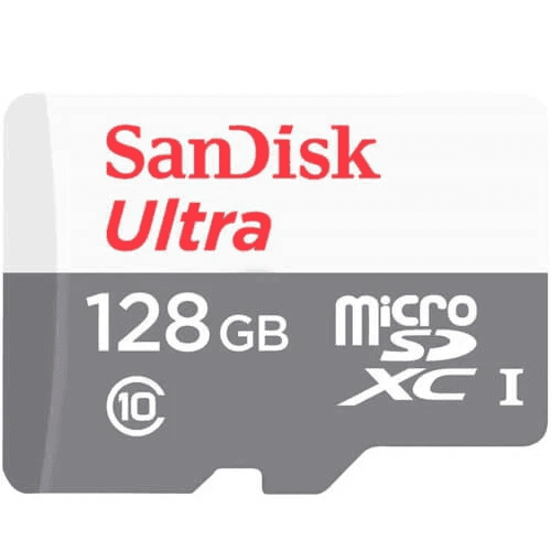سانديسك الترا بطاقة الذاكرة بسعة 128GB مايكرو SDXC موديل رقم.SDSQUNR128GGN6MN  