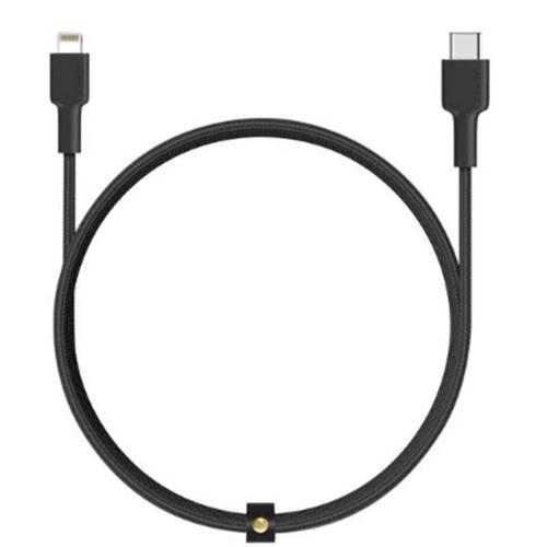 اوكي كابل MFI مضفر نايلون Type C الى لايتنينج 2م اسود