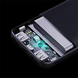 اوكي باكسي سليم باور بنك 10000مللي امبير مع شحن سريع بمنفذين USB ومنفذ Type C بقوة 20واط