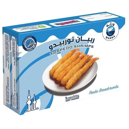 Warba Torpedo Shrimps Panko Breaded Crumbs 400g