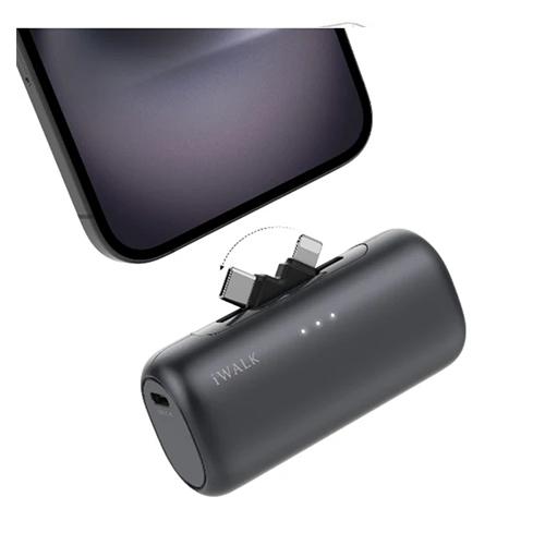 اي واك لينك بود سويتش باور بنك المحمول الدوار 5000مللي امبيرمع USB ابيض