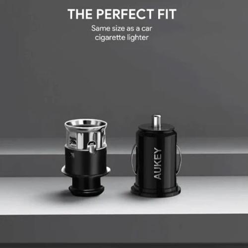 Aukey Car Charger Ultra Small Dual Port USB 24W