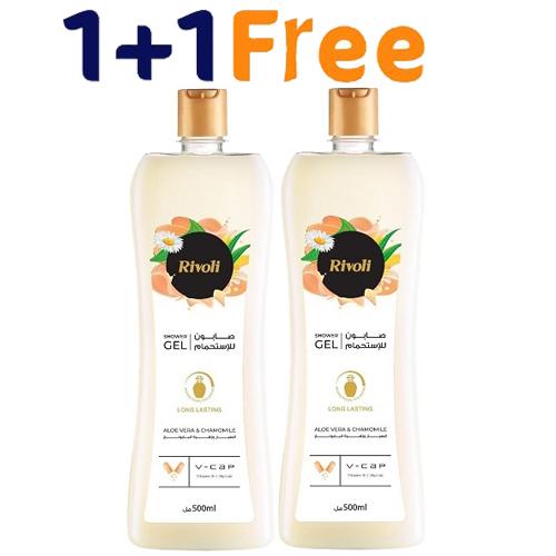 Rivoli Shower Gel With Cactus & Chamomile Flower Scent 500ml 1+1Free