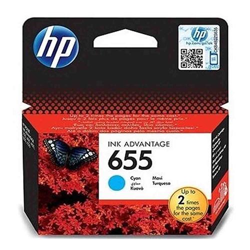 HP 655 Original Ink Cartridge Cyan Model No.120803