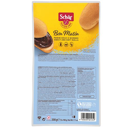 Schar Bon Matin Natural White Roll Buns Gluten Free 200g