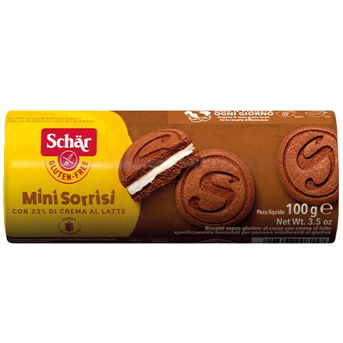 Schar Mini Sorrisi Biscuits Filled with Vanilla Natural Gluten Free 100g
