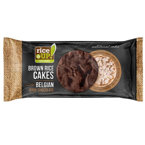 Rice Up Brown Cakes Rice with Belgian Dark Chocolate 90g