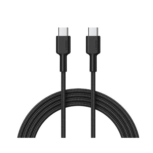 اوكي كابل مضفر نايلون من Type C الى Type C بطول 0.9م اسود